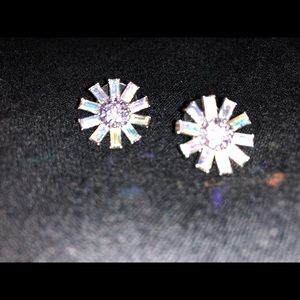 Betsey Johnson jeweled flower earrings